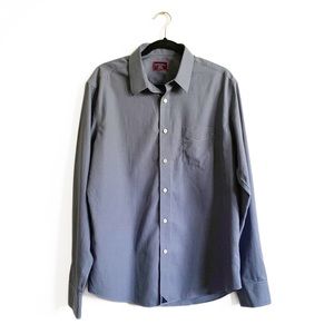 UNTUCKit Wrinkle Free Marcasin Blue Button Down Shirt Large